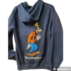 Goofy Hoodie NWOT Small Navy fleece